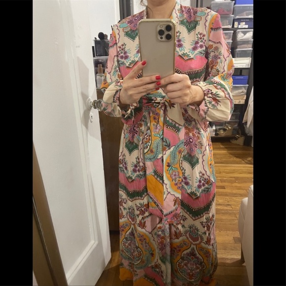 Zara printed wrap dress - Picture 10 of 10